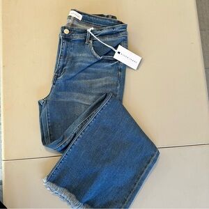 Risen 1XL wide leg flare high waisted denim